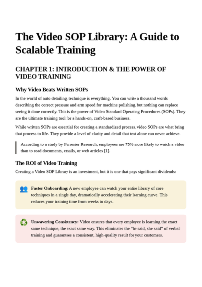 Detailing Business Operations System