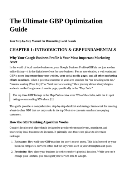 Detailing Business Marketing System