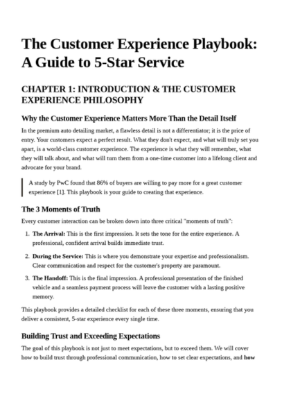 Detailing Business Operations System