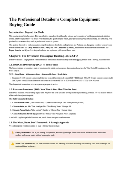 Detailing Business Operations System